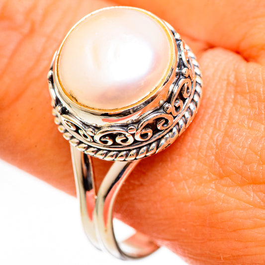 Cultured Pearl Rings handcrafted by Ana Silver Co - RING111071