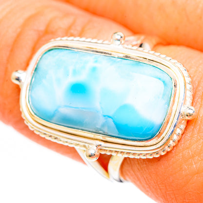 Larimar Rings handcrafted by Ana Silver Co - RING111079