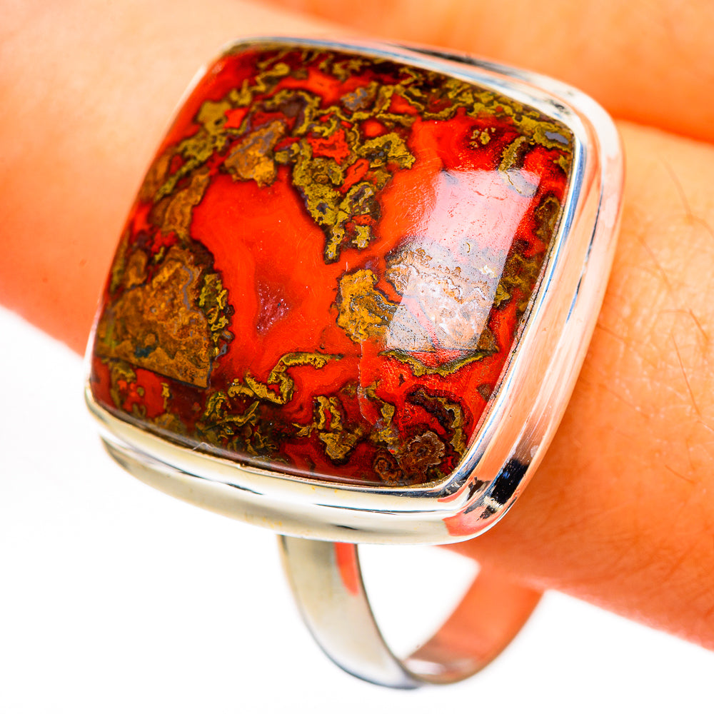 Moroccan Agate Rings handcrafted by Ana Silver Co - RING111087