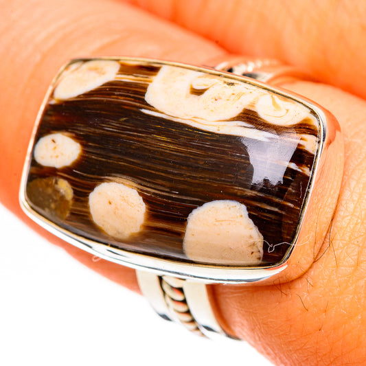 Peanut Wood Jasper Rings handcrafted by Ana Silver Co - RING111088