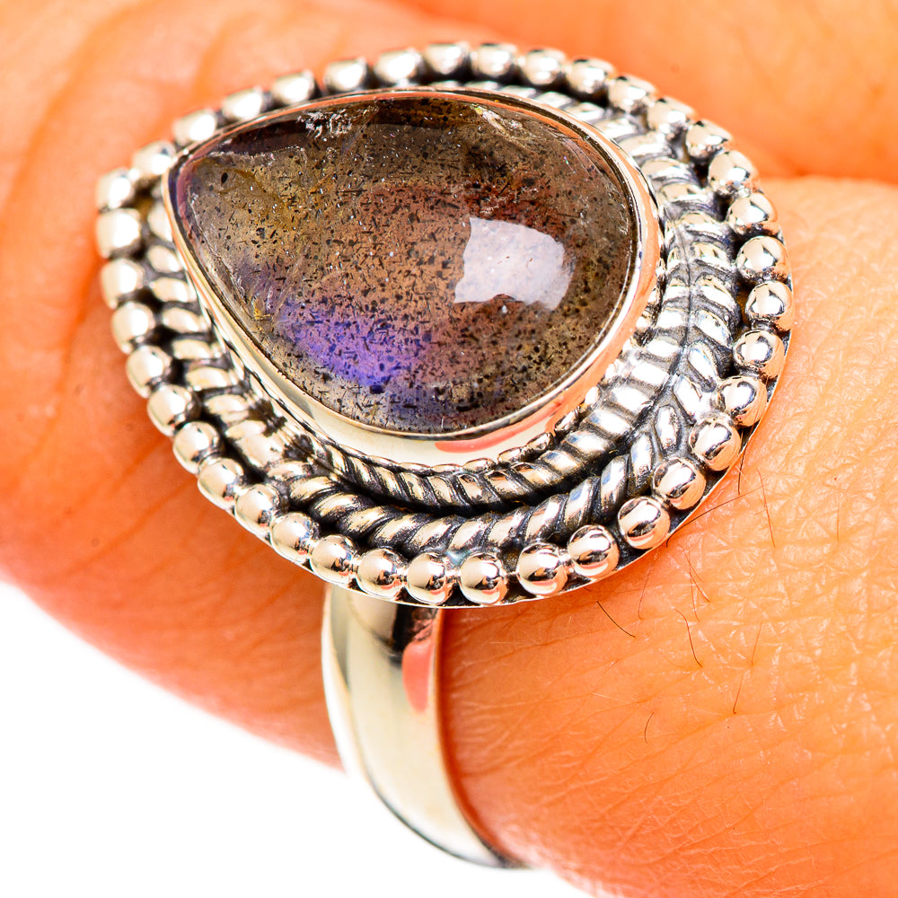Labradorite Rings handcrafted by Ana Silver Co - RING111110