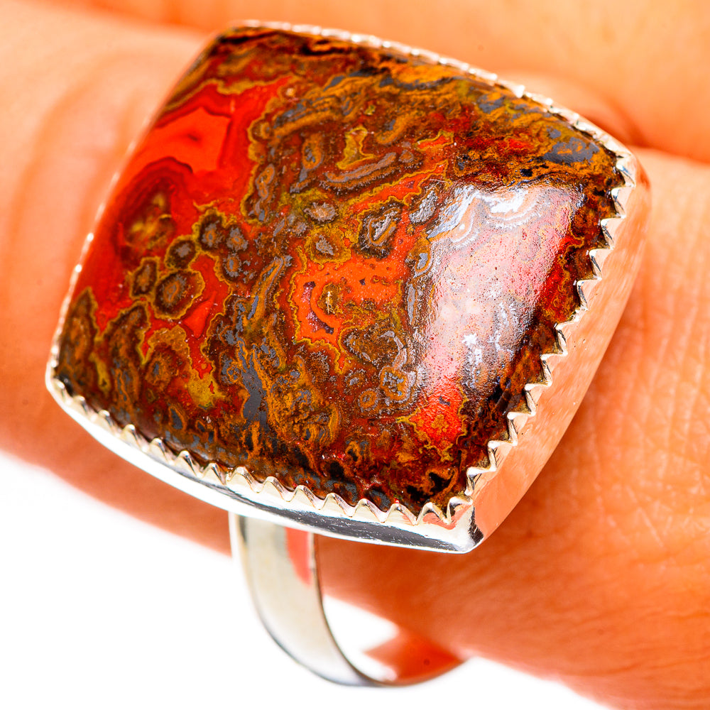 Moroccan Agate Rings handcrafted by Ana Silver Co - RING111115