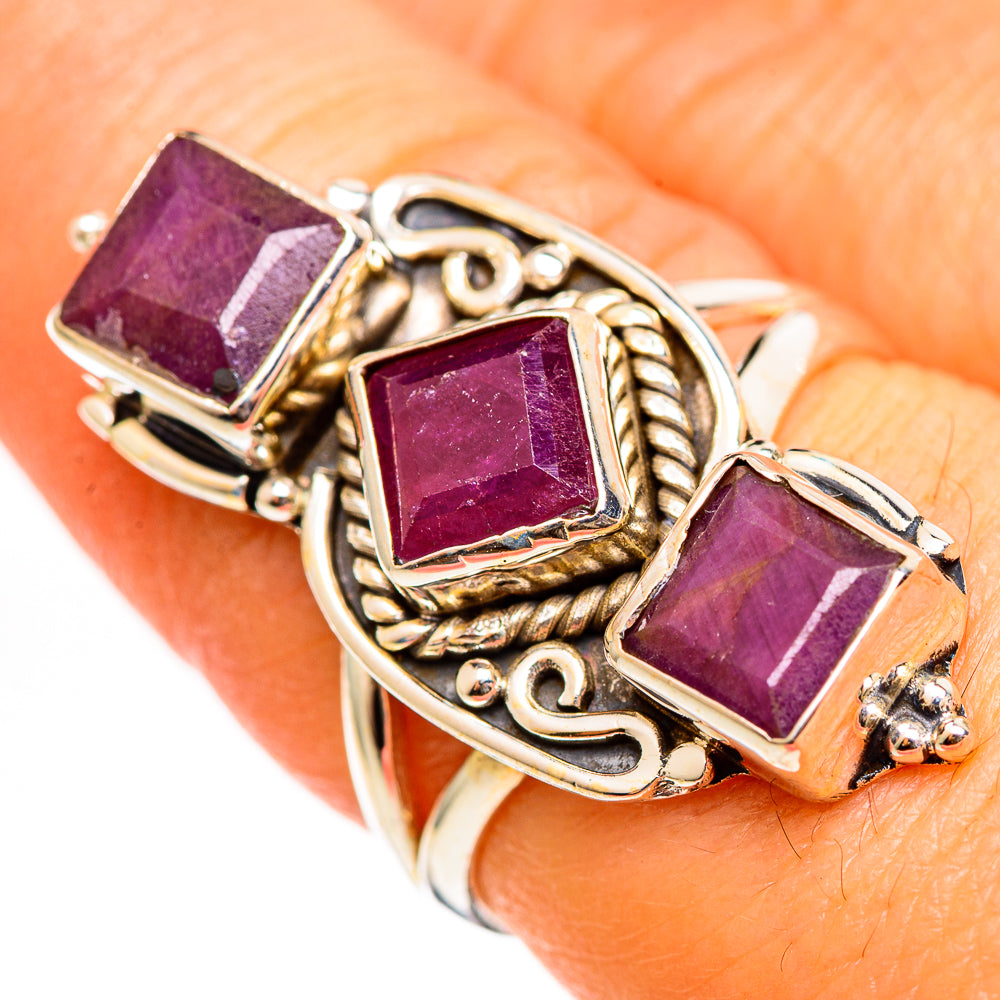 Ruby Rings handcrafted by Ana Silver Co - RING111117