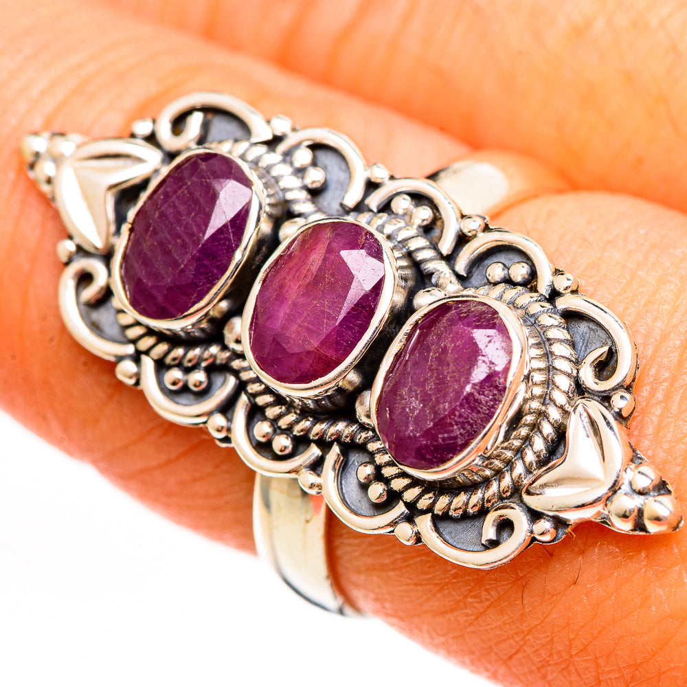 Ruby Rings handcrafted by Ana Silver Co - RING111118