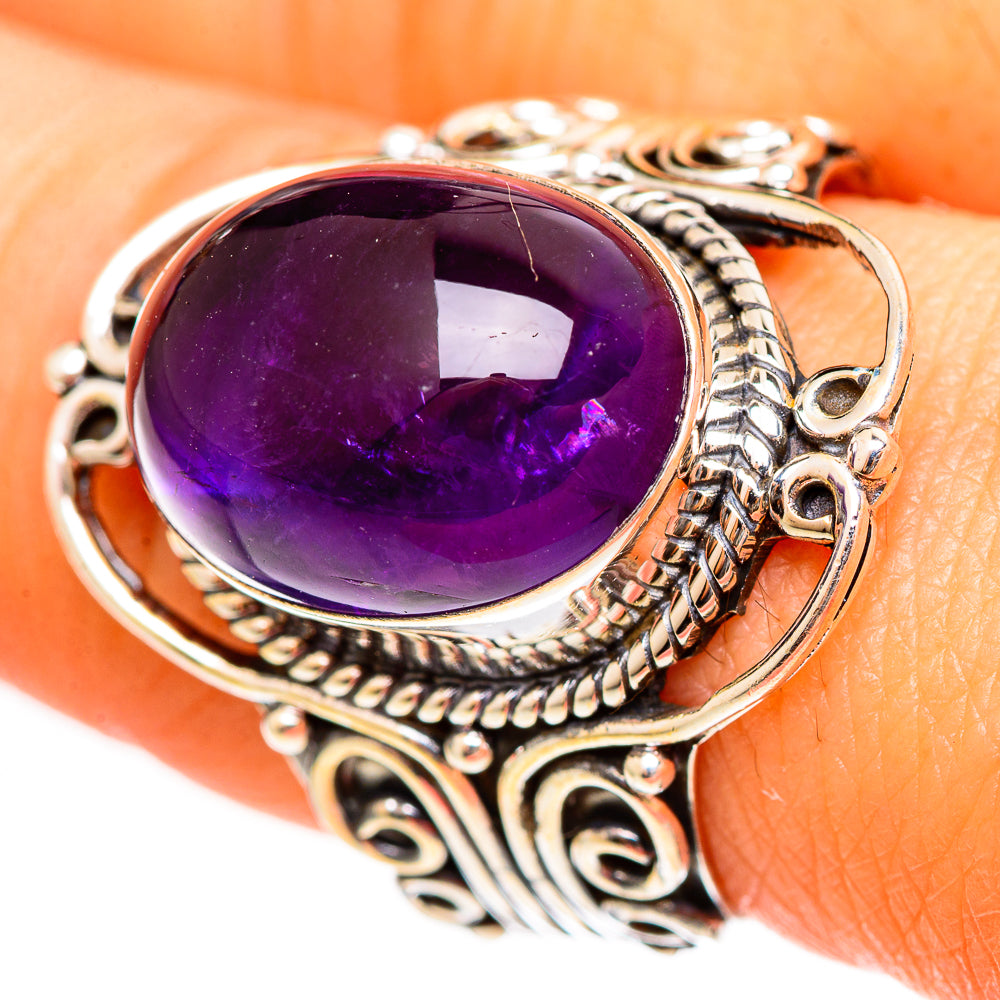 Amethyst Rings handcrafted by Ana Silver Co - RING111119