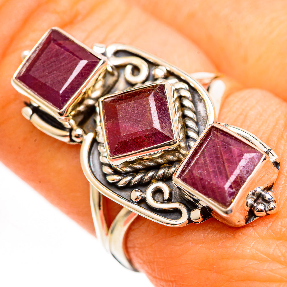 Ruby Rings handcrafted by Ana Silver Co - RING111143