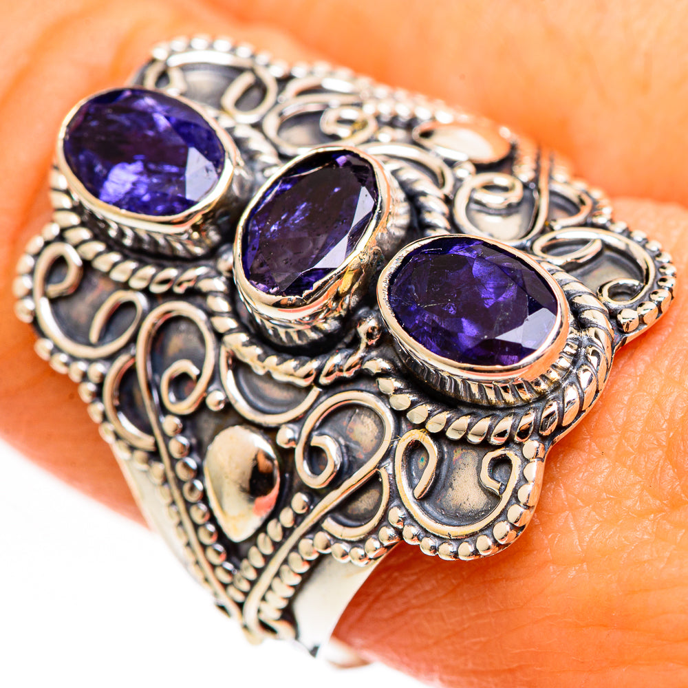 Violet Spinel Rings handcrafted by Ana Silver Co - RING111146