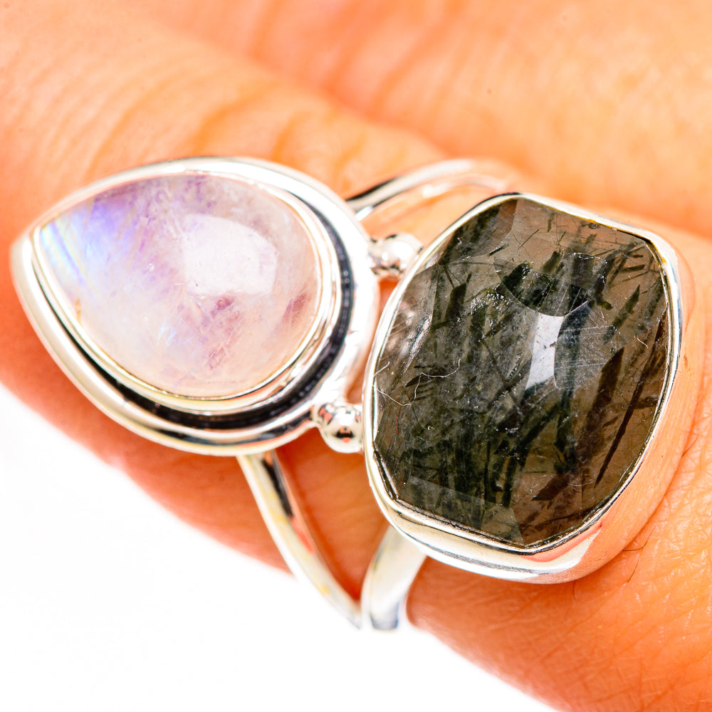 Tourmalinated Quartz Rings handcrafted by Ana Silver Co - RING111150