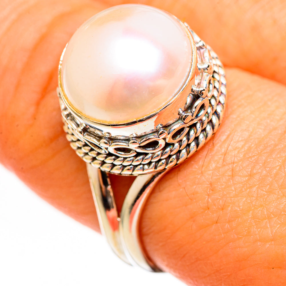 Cultured Pearl Rings handcrafted by Ana Silver Co - RING111151