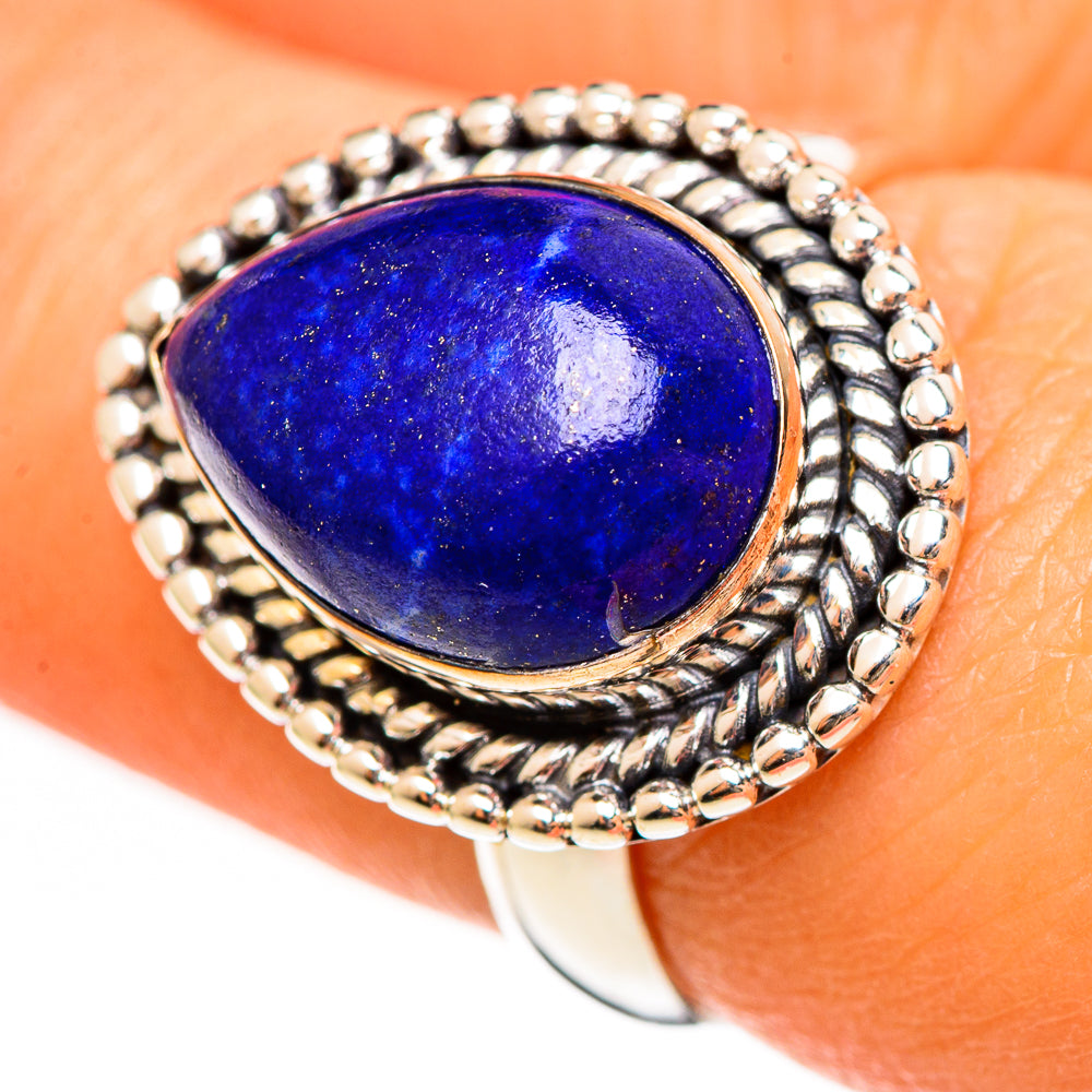 Lapis Lazuli Rings handcrafted by Ana Silver Co - RING111161