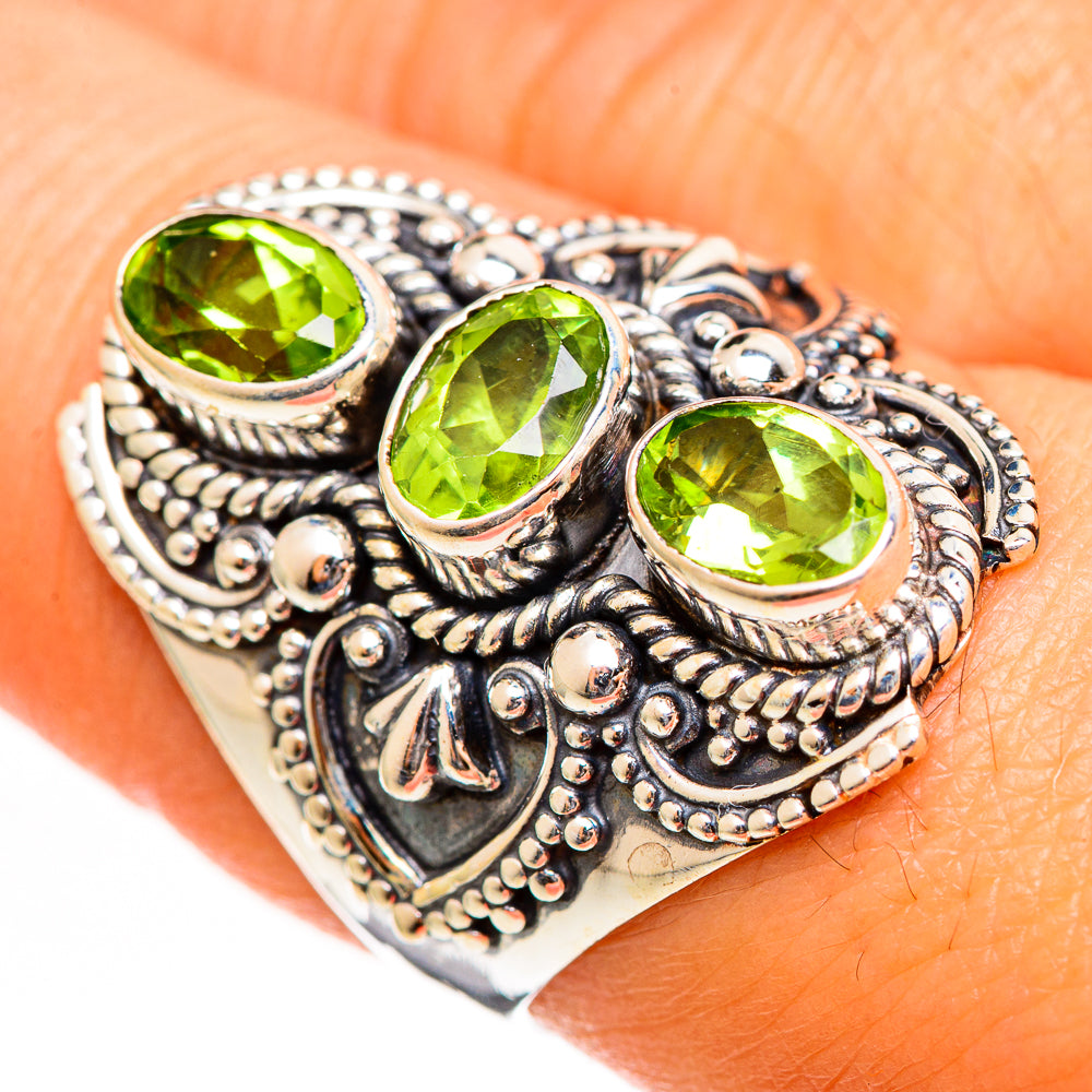 Peridot Rings handcrafted by Ana Silver Co - RING111166