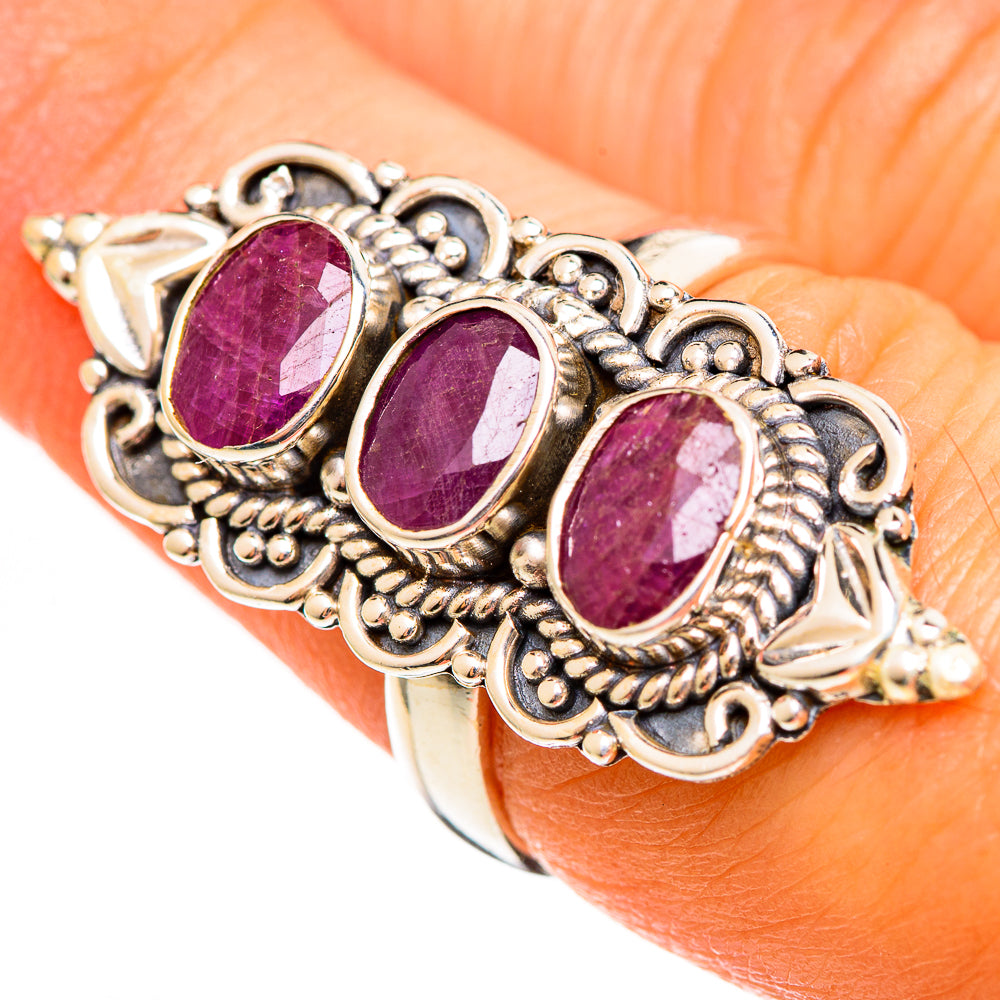 Ruby Rings handcrafted by Ana Silver Co - RING111169