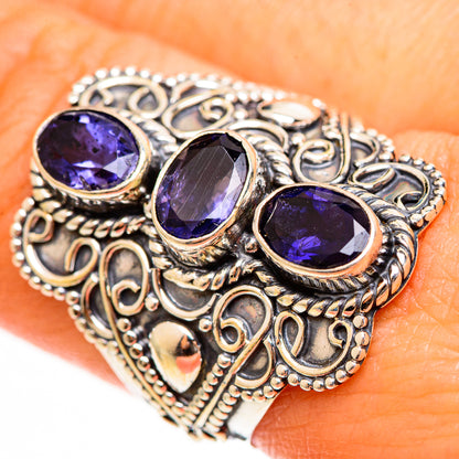 Violet Spinel Rings handcrafted by Ana Silver Co - RING111173