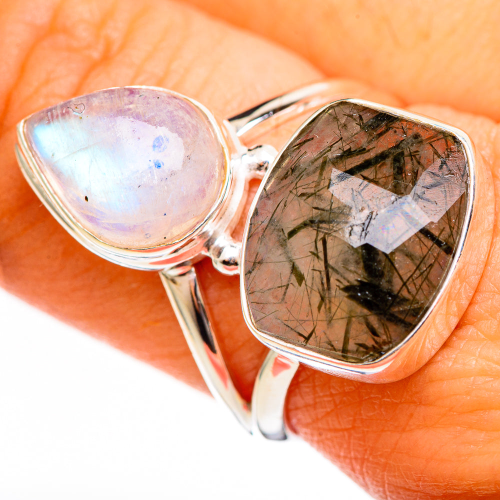 Tourmalinated Quartz Rings handcrafted by Ana Silver Co - RING111176