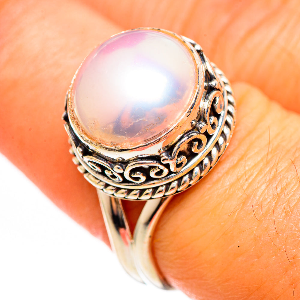 Cultured Pearl Rings handcrafted by Ana Silver Co - RING111177
