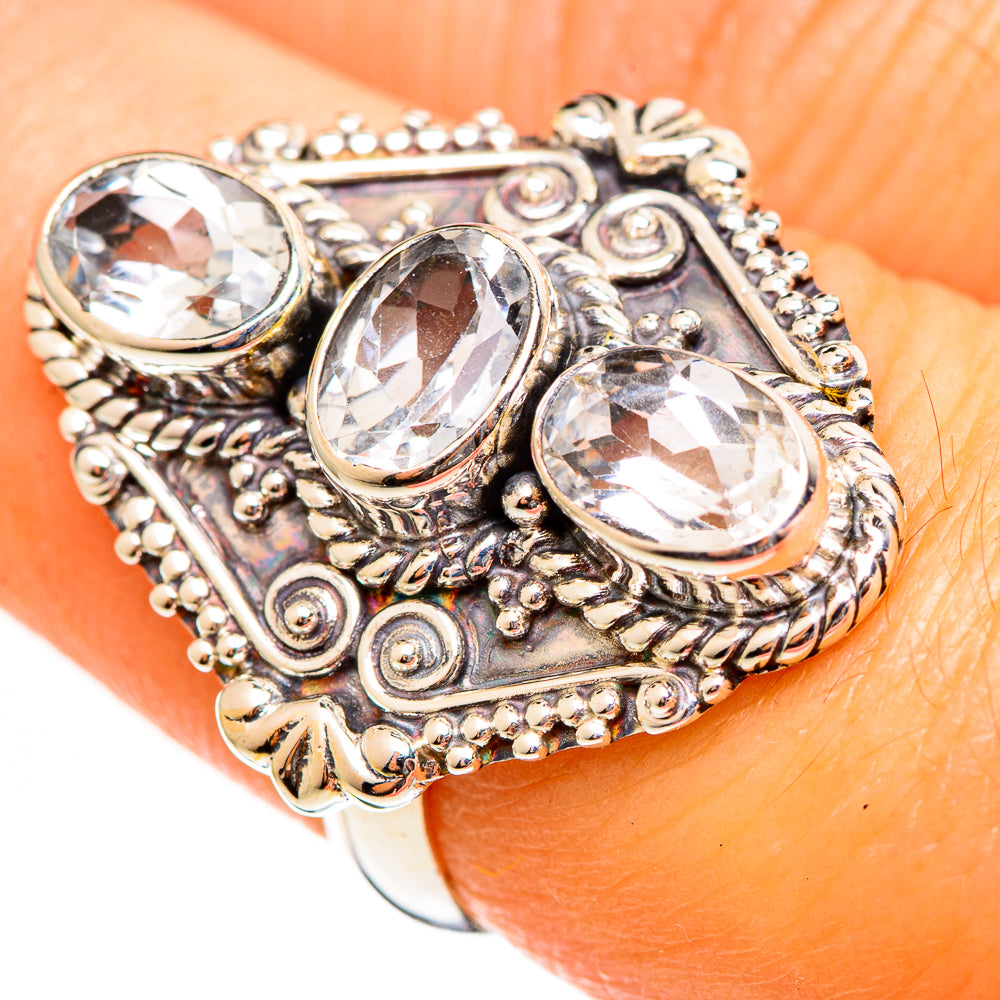 White Quartz Rings handcrafted by Ana Silver Co - RING111178