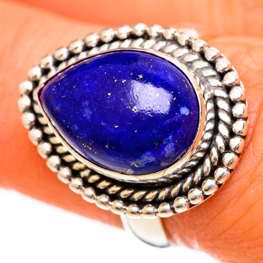 Lapis Lazuli Rings handcrafted by Ana Silver Co - RING111186