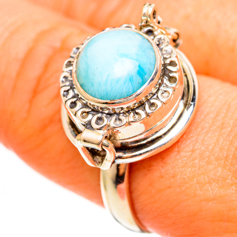 Larimar Rings handcrafted by Ana Silver Co - RING111187