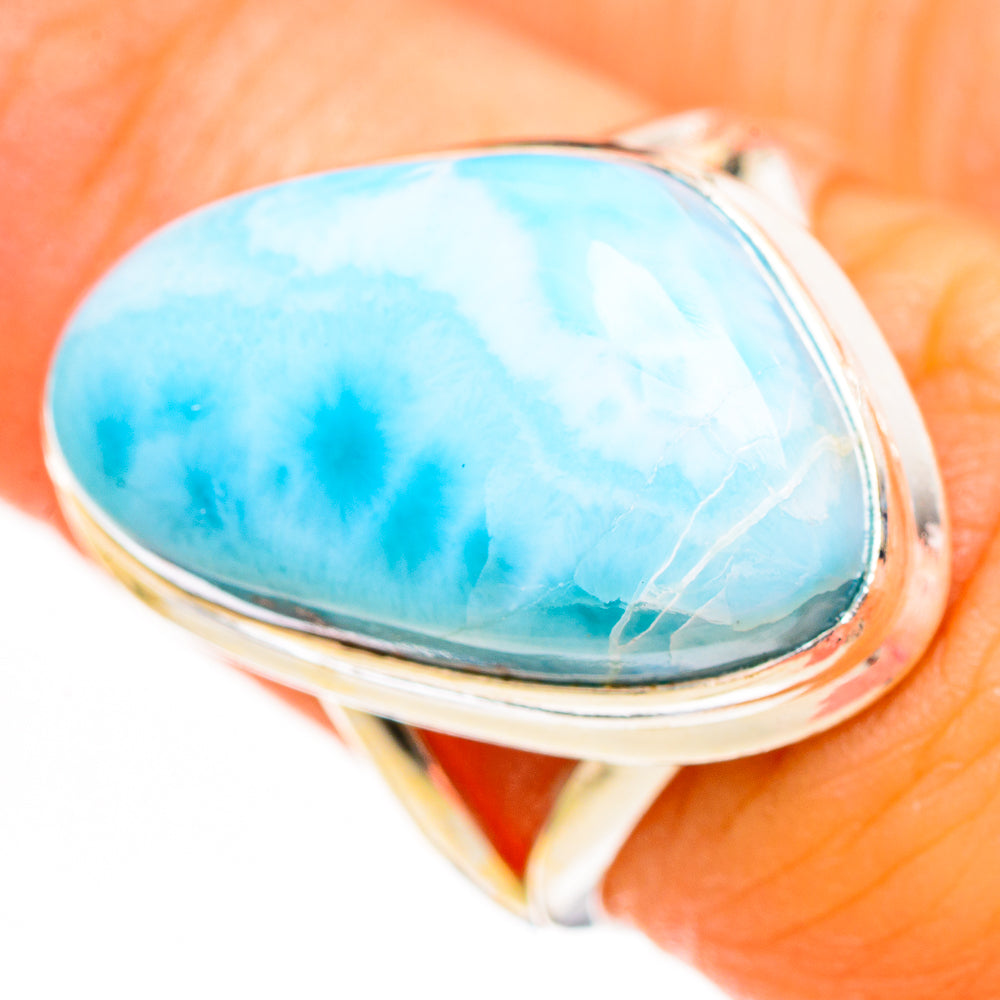 Larimar Rings handcrafted by Ana Silver Co - RING111188