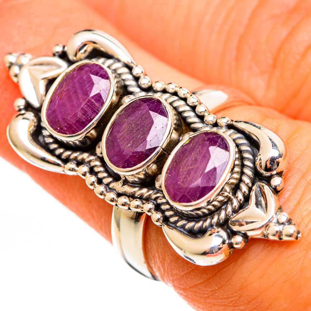 Ruby Rings handcrafted by Ana Silver Co - RING111193