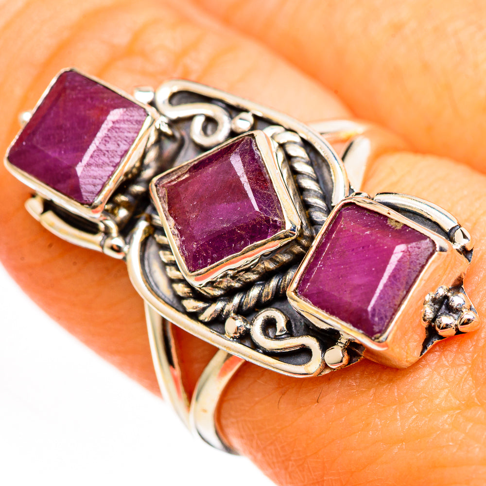Ruby Rings handcrafted by Ana Silver Co - RING111195
