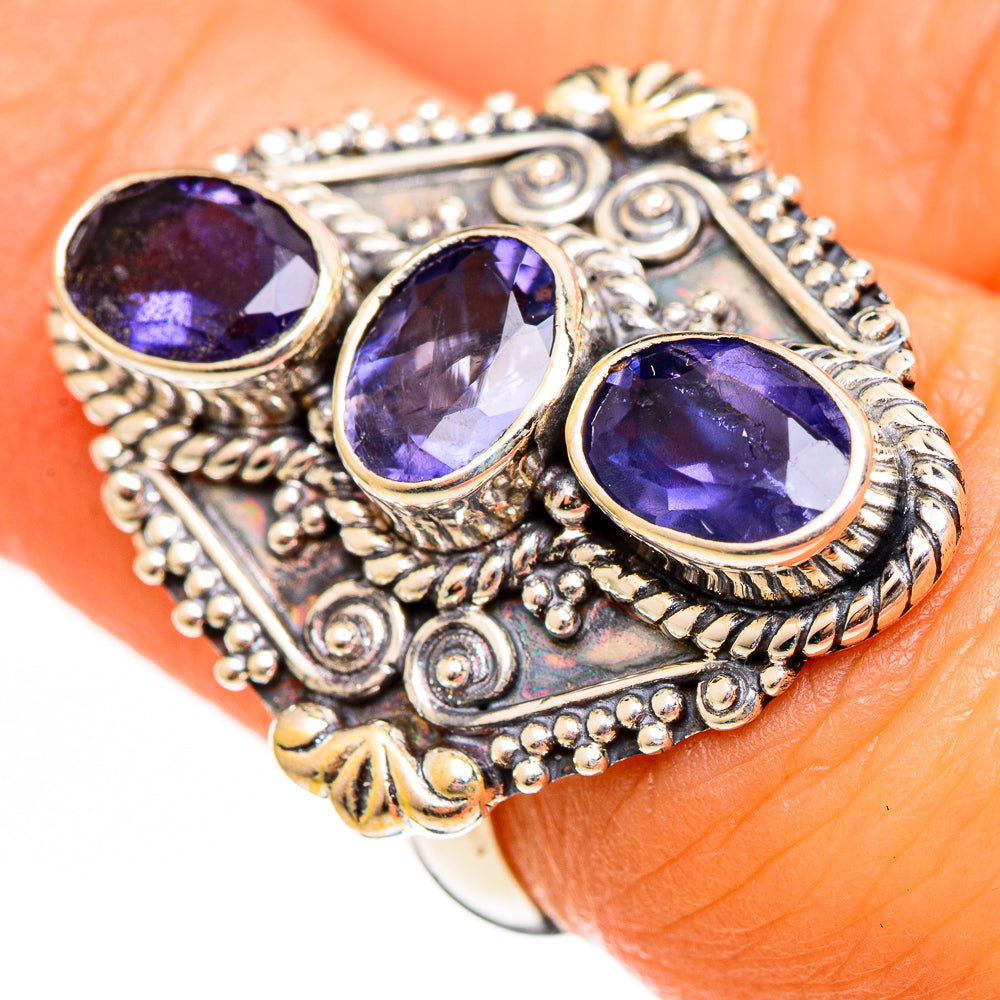 Violet Spinel Rings handcrafted by Ana Silver Co - RING111196