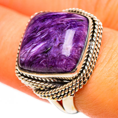 Charoite Rings handcrafted by Ana Silver Co - RING111197