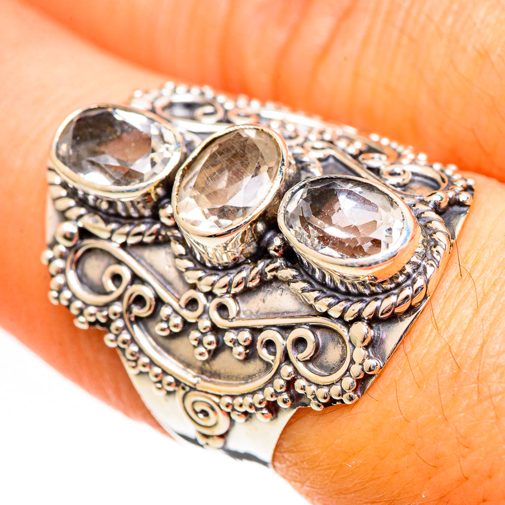 White Quartz Rings handcrafted by Ana Silver Co - RING111202