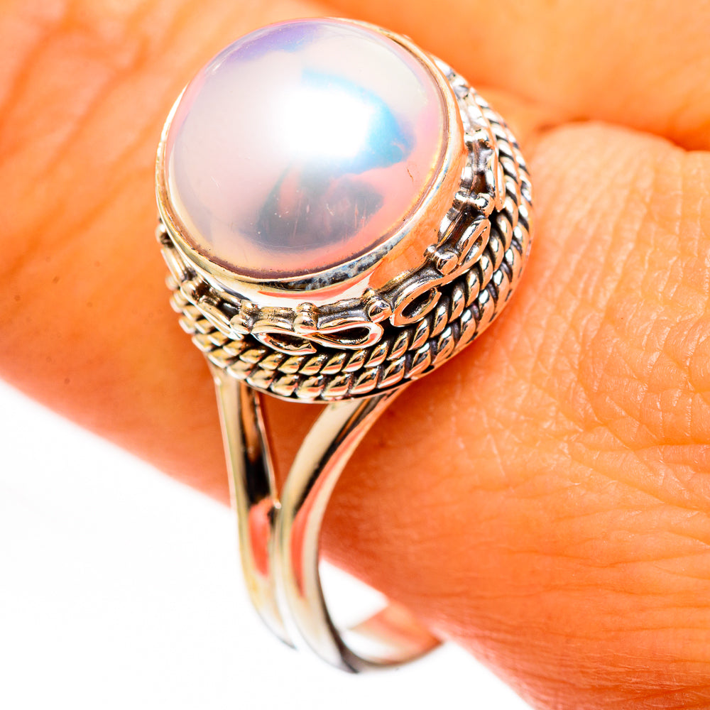 Cultured Pearl Rings handcrafted by Ana Silver Co - RING111204