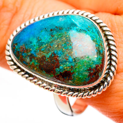 Chrysocolla Rings handcrafted by Ana Silver Co - RING111215