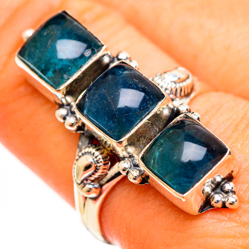 Green Fluorite Rings handcrafted by Ana Silver Co - RING111219