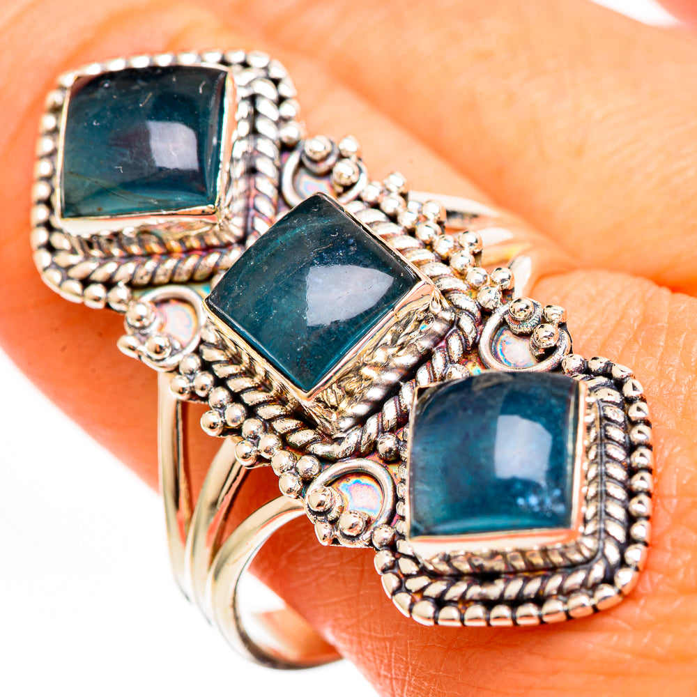 Green Fluorite Rings handcrafted by Ana Silver Co - RING111221