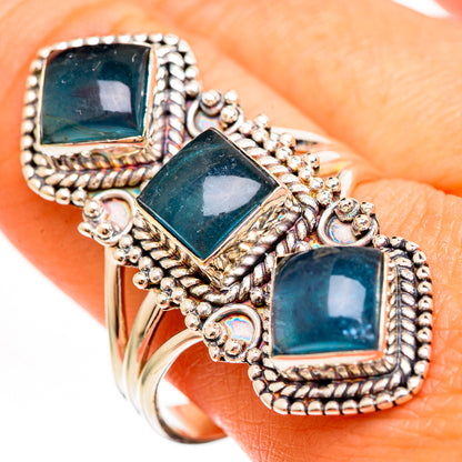 Green Fluorite Rings handcrafted by Ana Silver Co - RING111221