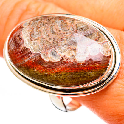 Mushroom Rhyolite Rings handcrafted by Ana Silver Co - RING111233