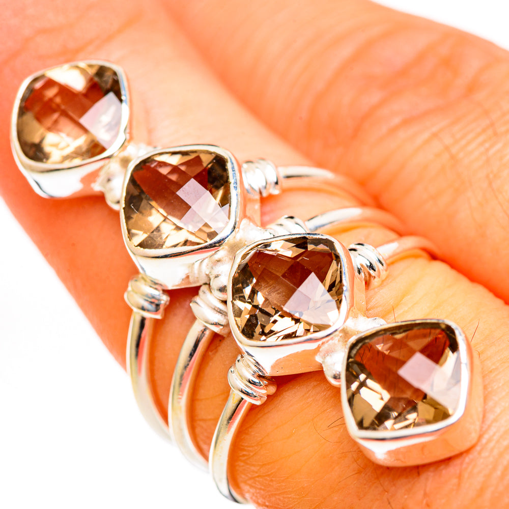 Smoky Quartz Rings handcrafted by Ana Silver Co - RING111235