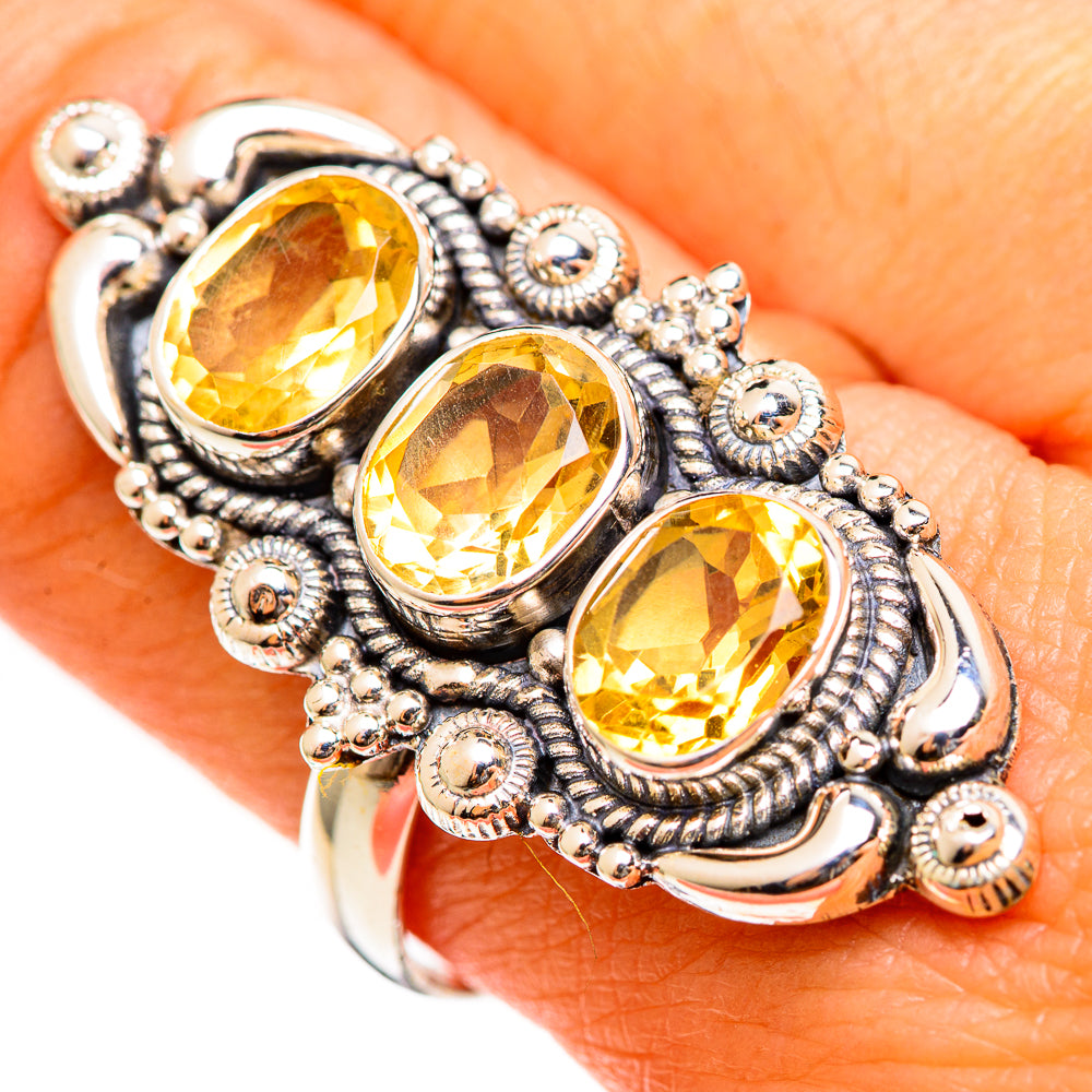 Citrine Rings handcrafted by Ana Silver Co - RING111240