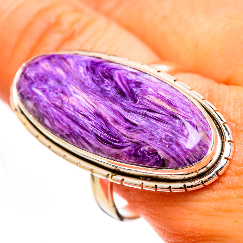 Charoite Rings handcrafted by Ana Silver Co - RING111243