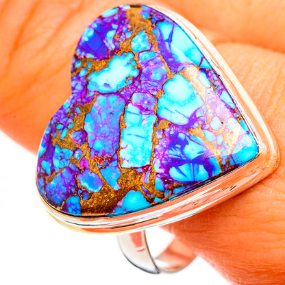 Purple Copper Turquoise Rings handcrafted by Ana Silver Co - RING111246