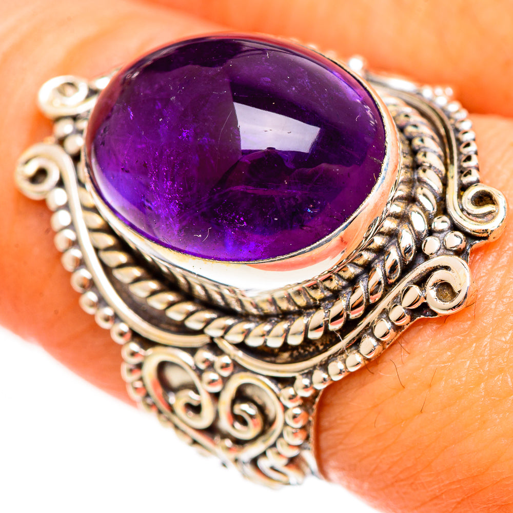 Amethyst Rings handcrafted by Ana Silver Co - RING111248
