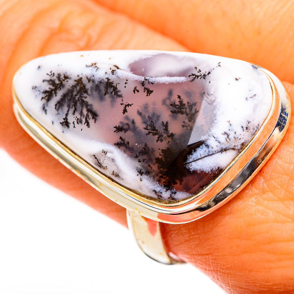 Dendritic Opal Rings handcrafted by Ana Silver Co - RING111253
