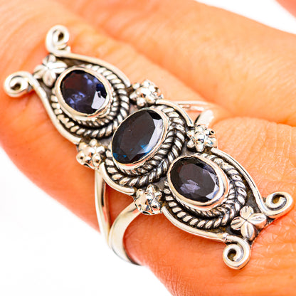 Blue Spinel Rings handcrafted by Ana Silver Co - RING111257