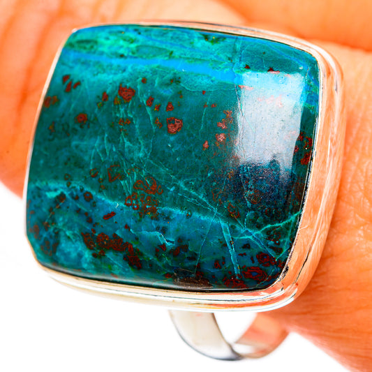 Chrysocolla Rings handcrafted by Ana Silver Co - RING111261