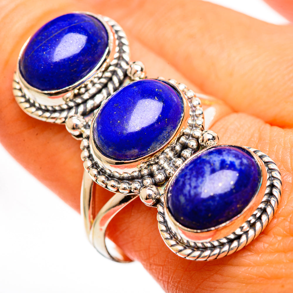 Lapis Lazuli Rings handcrafted by Ana Silver Co - RING111263
