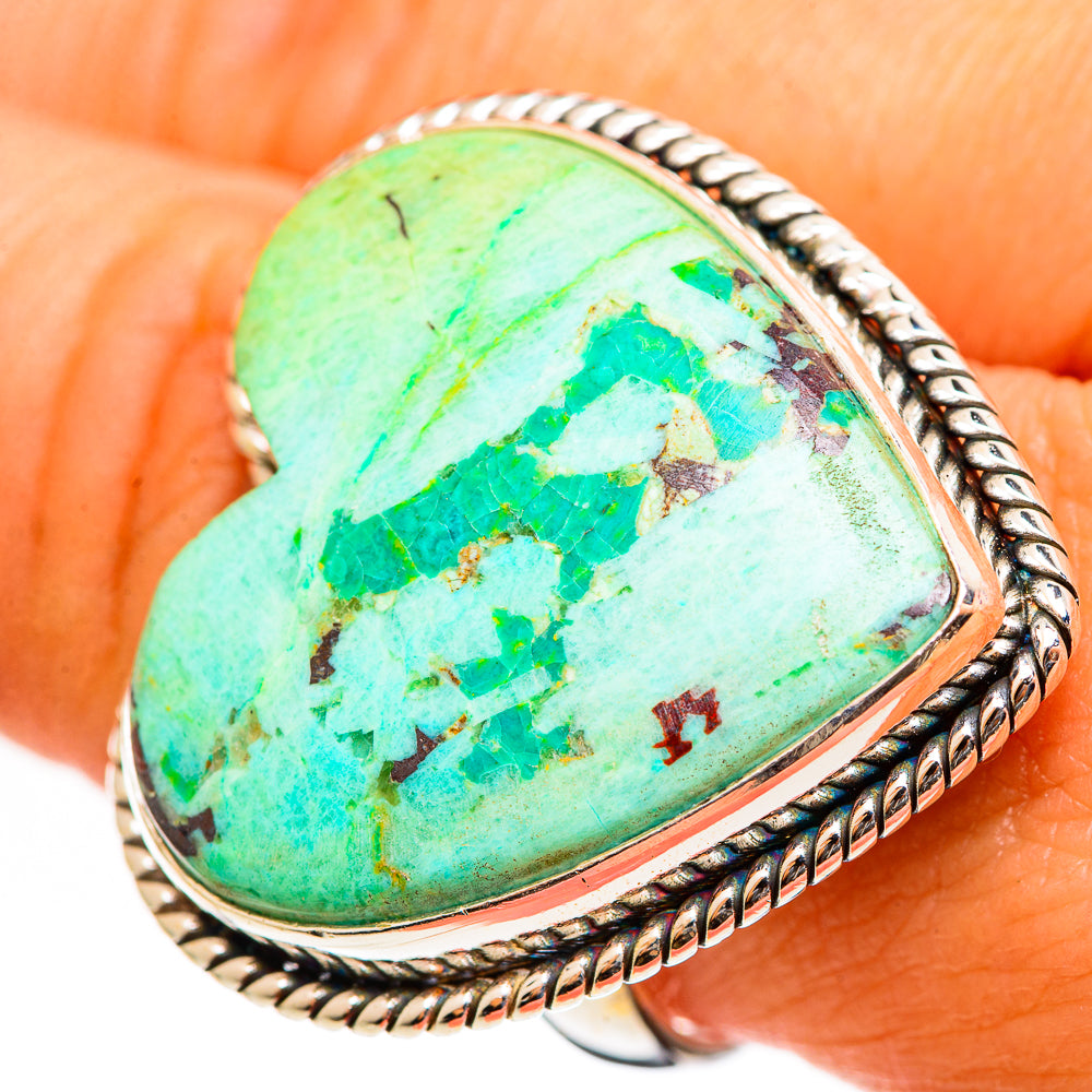 Chrysoprase Rings handcrafted by Ana Silver Co - RING111268