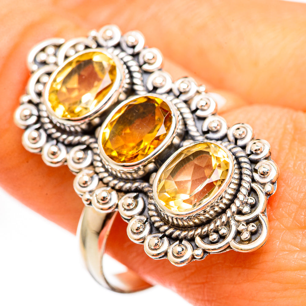 Citrine Rings handcrafted by Ana Silver Co - RING111280
