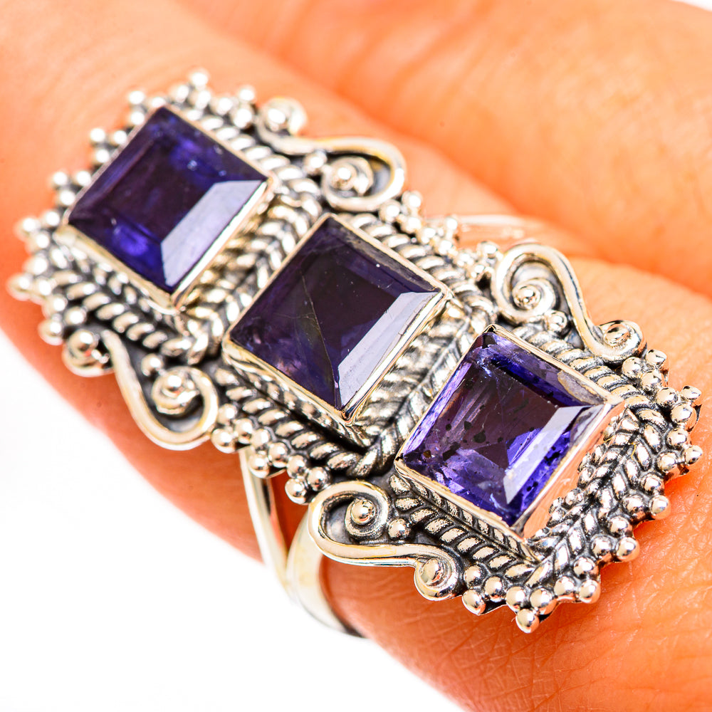 Violet Spinel Rings handcrafted by Ana Silver Co - RING111289