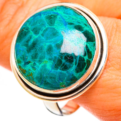 Chrysocolla Rings handcrafted by Ana Silver Co - RING111305