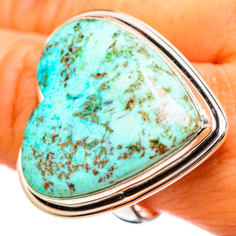 Tibetan Turquoise Rings handcrafted by Ana Silver Co - RING111306
