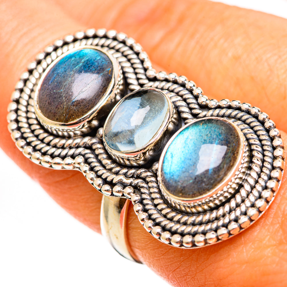 Labradorite Rings handcrafted by Ana Silver Co - RING111311