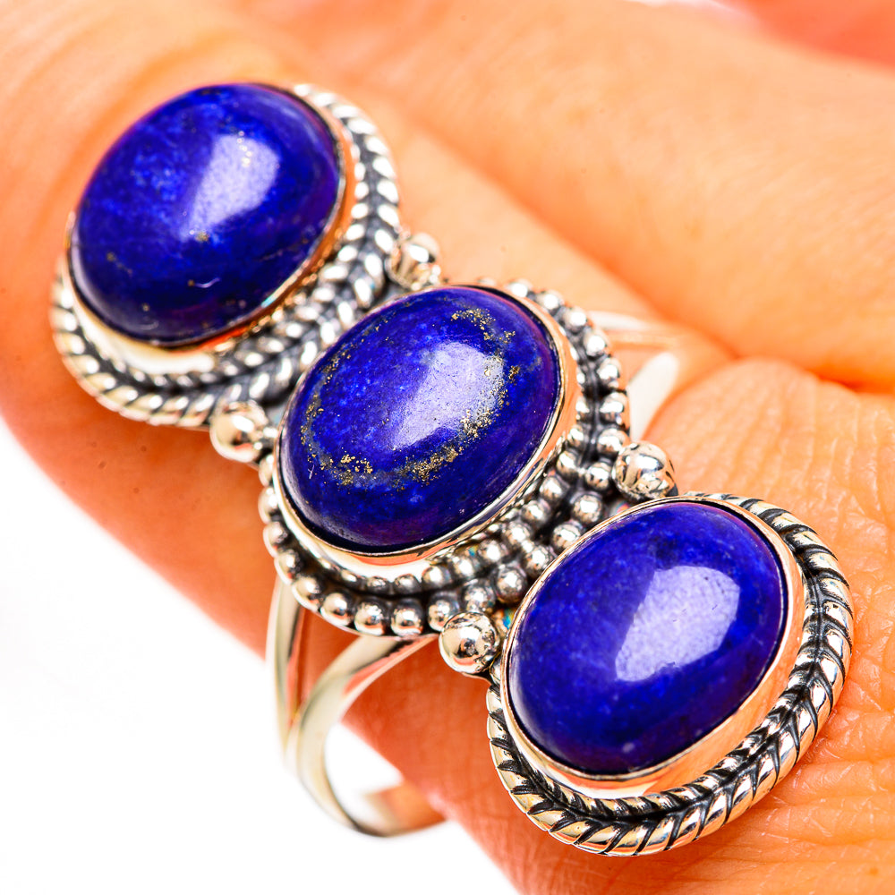 Lapis Lazuli Rings handcrafted by Ana Silver Co - RING111314